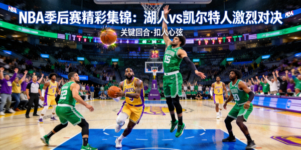 NBA季后赛精彩集锦：湖人vs凯尔特人激烈对决